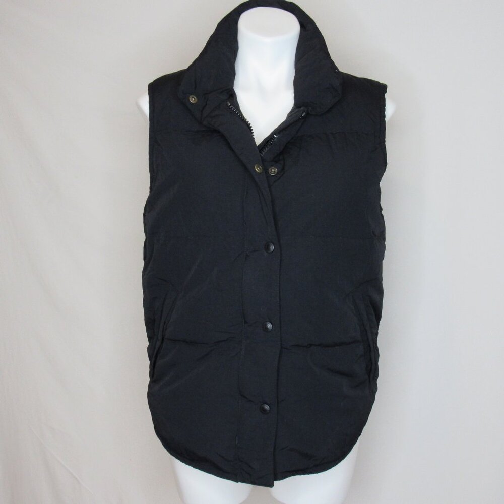 Eddie Bauer Black Goose Down Puffer Vest Women's M Medium - Picture 5 of 8
